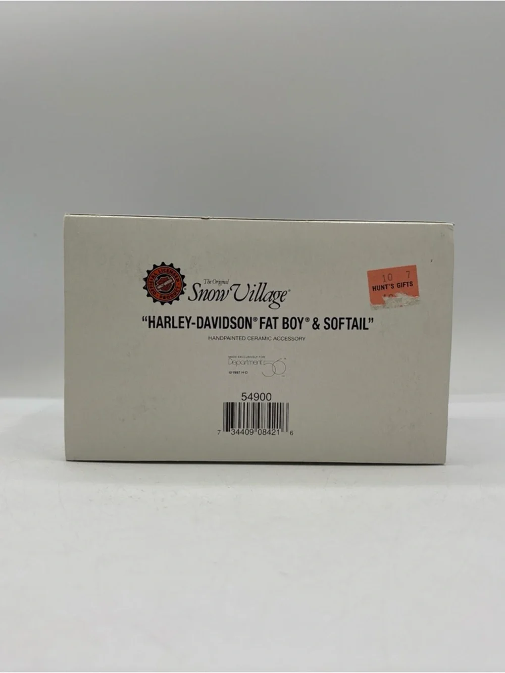 Department 56 1996 Vintage Original Snow Harley Davidson Fat Boy & Softail 54900